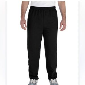 Gildan Men’s 18200 Heavy 50/50 Sweatpants Black